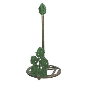 Cast Iron Monstera Leaf Paper Towel Holder Countertop Beach Themed Kitchen Decor